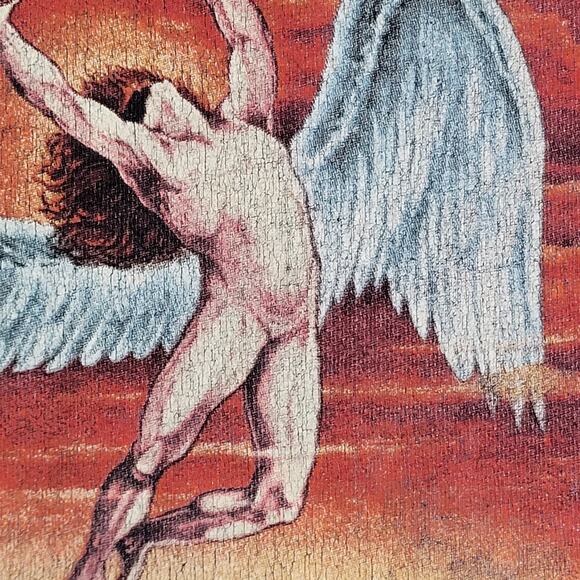 Led-Zeppelin 1975 U.S. Tour Tie-Dye Cropped Shirt Womens 2XL 25x17 Icarus - Picture 4 of 11